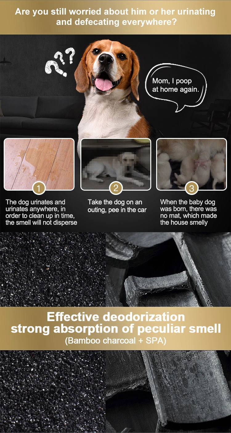 Bamboo Charcoal Puppy Training Pad Puppy Toilet Dog PEE Training Urine Pad for Pet