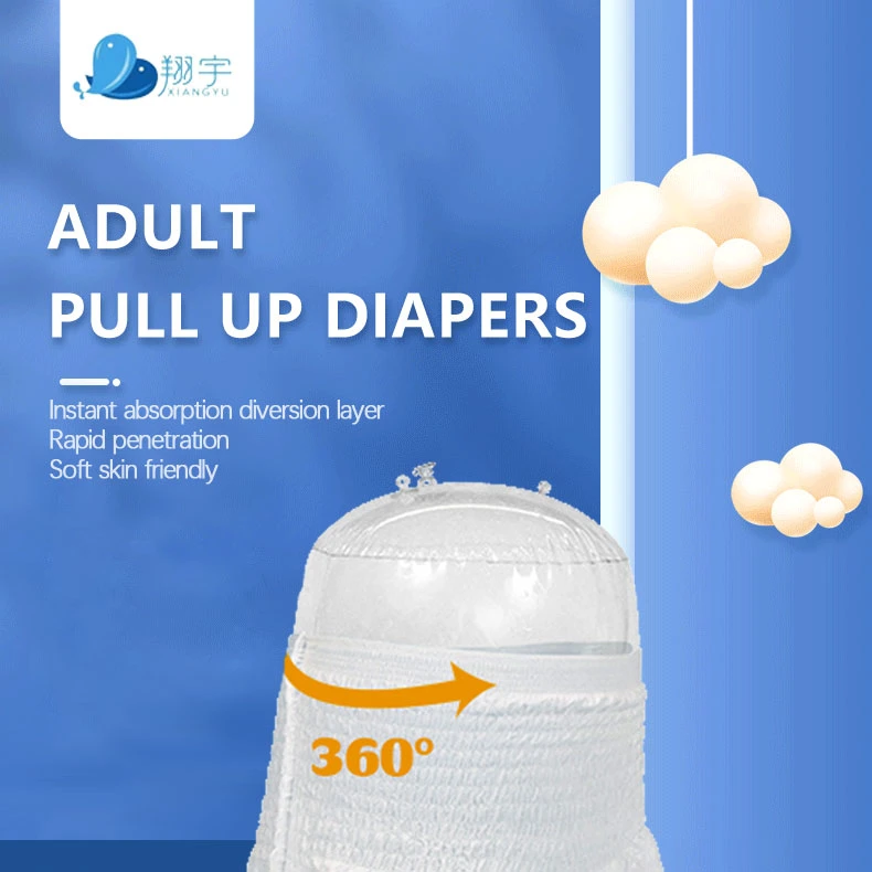 OEM ODM Pull up Patient Soft Dry Surface Heavy Incontinence Disposable L Size 10-Count Adult on Panty Diapers