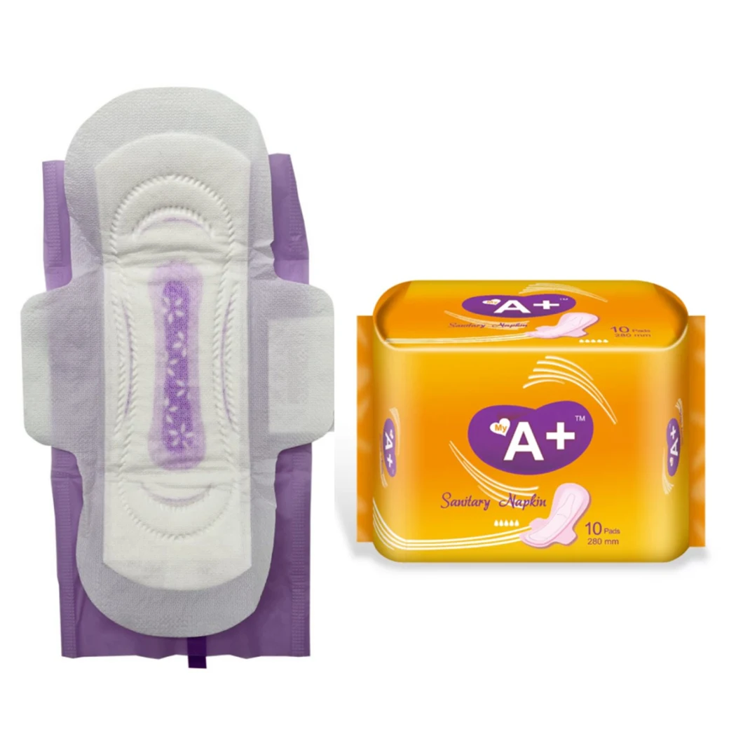 Best Sell Russia Feminine Hygiene Sanitary Towel 240/280mm Girls Sanitary Napkin Custom Flower Printed Sanitary Pads