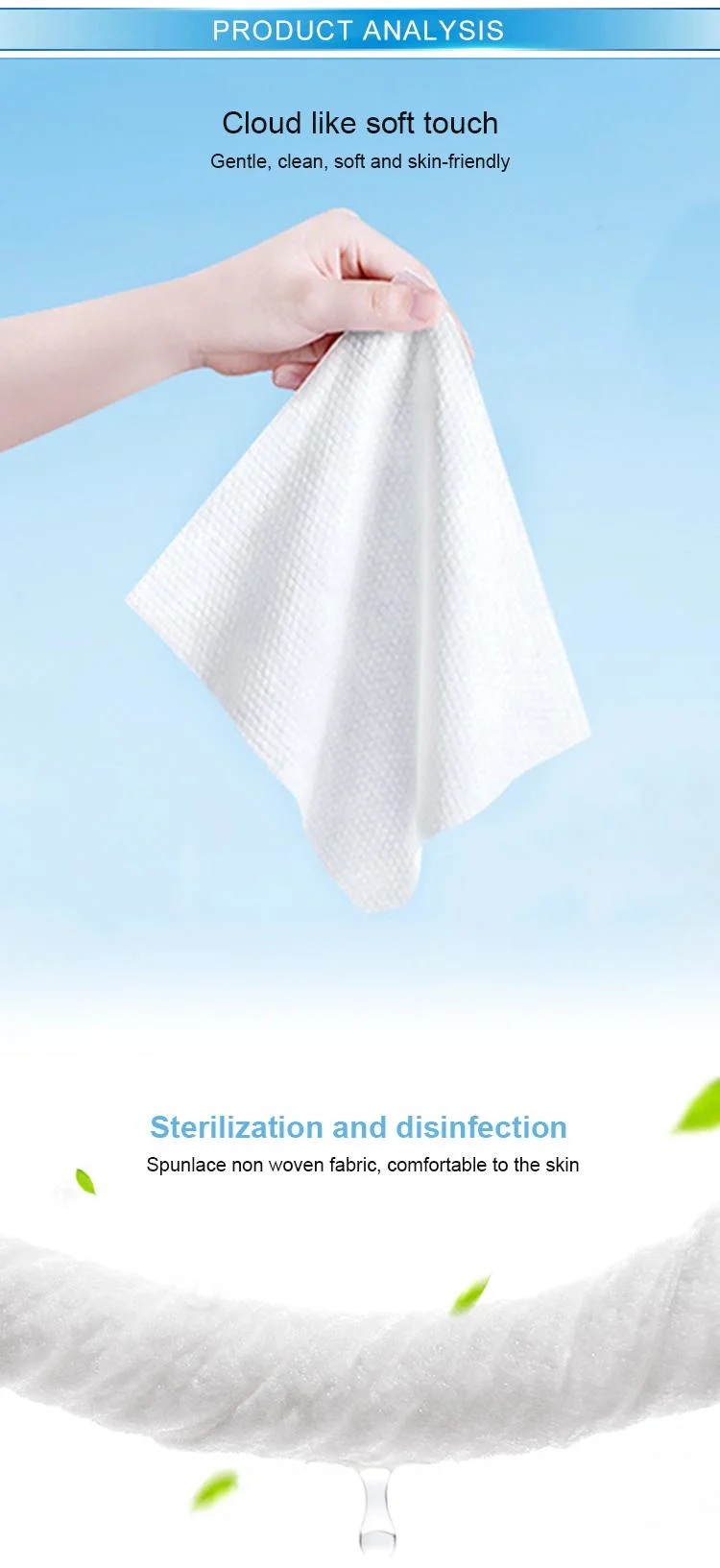 Amazon Hot Sale Baby Wet Wipes Personal Care Wet Wipes Pet Wipes Household Wipes Car Wet Wipes Antibacterial Wet Wipes Eco Bamboo Fiber Wet Wipes Wet Towel