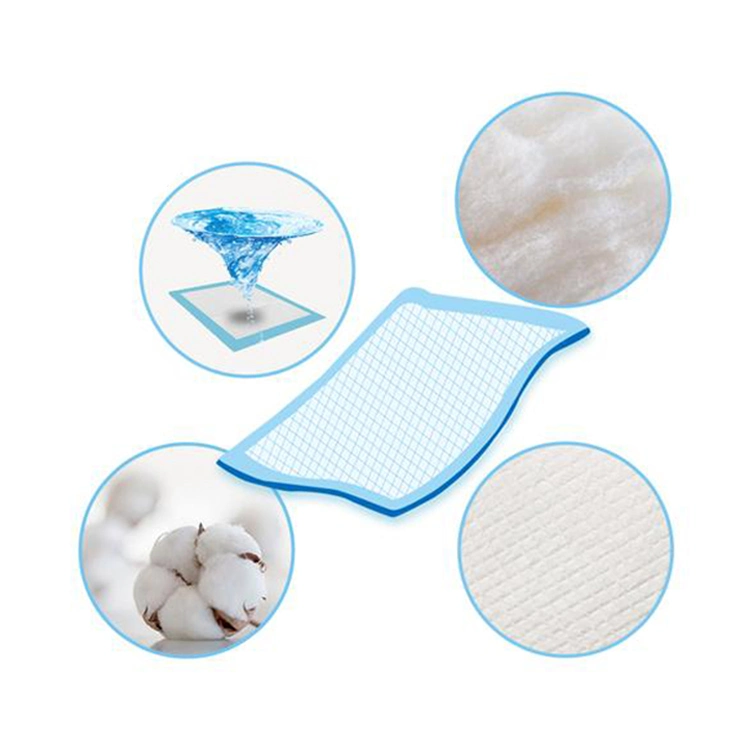 Wholesale Super Absorbent Polymer Gel Underpad Adult Care Waterproof Incontinence Underpad Breathable Soft Cotton Hospital Medical Underpad Baby Care Underpad