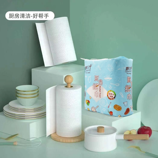 High Quality Disposable Kitchen Paper Towel Virgin Wood Pulp Maxi Roll